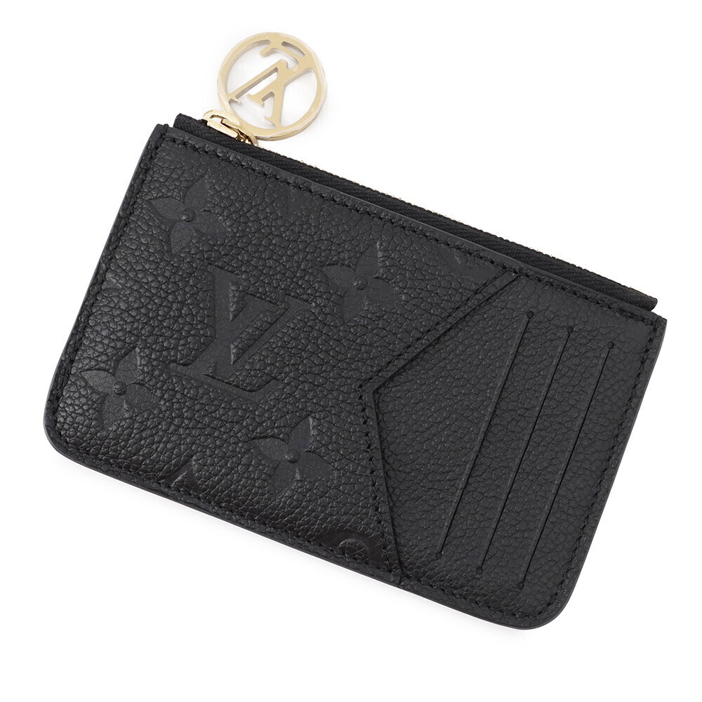 Louis Vuitton Empreinte Card Wallet Porte Carte Romy Black Coin Purse